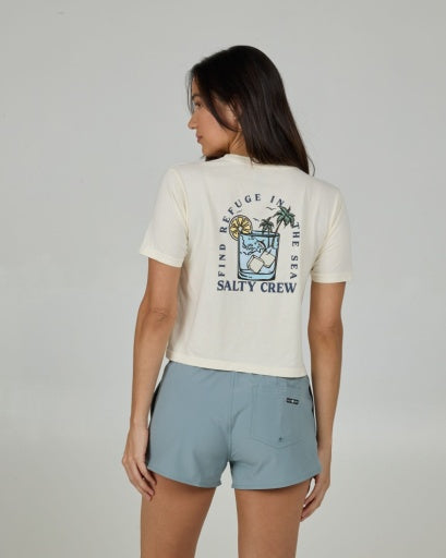 Salty  Crew OCEAN SPRAY CROP TEE