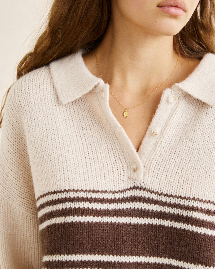 Rhythm Strata Knit Collared Jumper