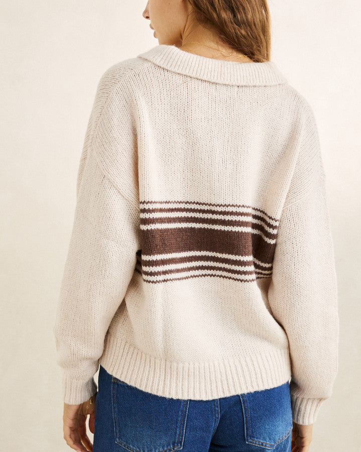Rhythm Strata Knit Collared Jumper