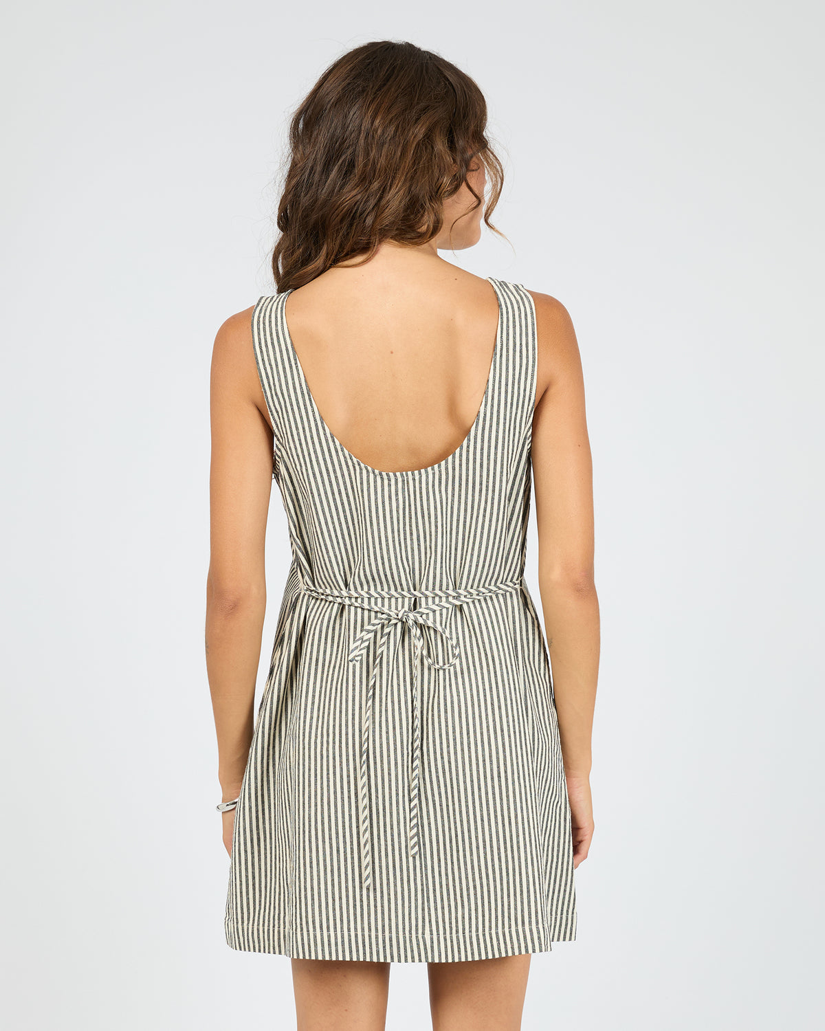 Silent Theory Sunday Tie Waist Mini Dress