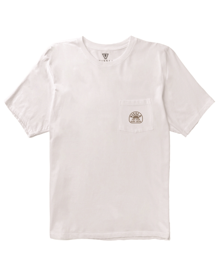 Vissla Top Tier Swell Vintage SS PKT Tee-WHT
