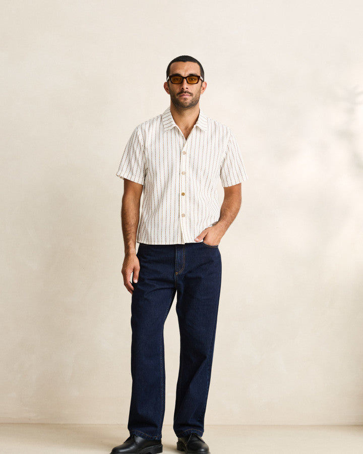 Rhythm VACATION STRIPE CROP SS SHIRT