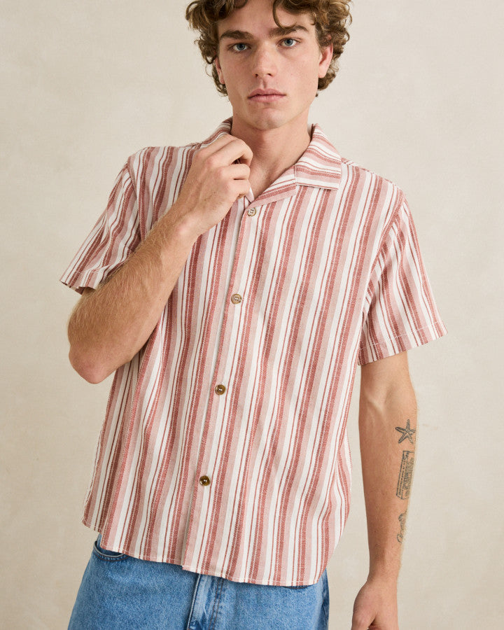 Rhythm Vacation Stripe SS Shirt