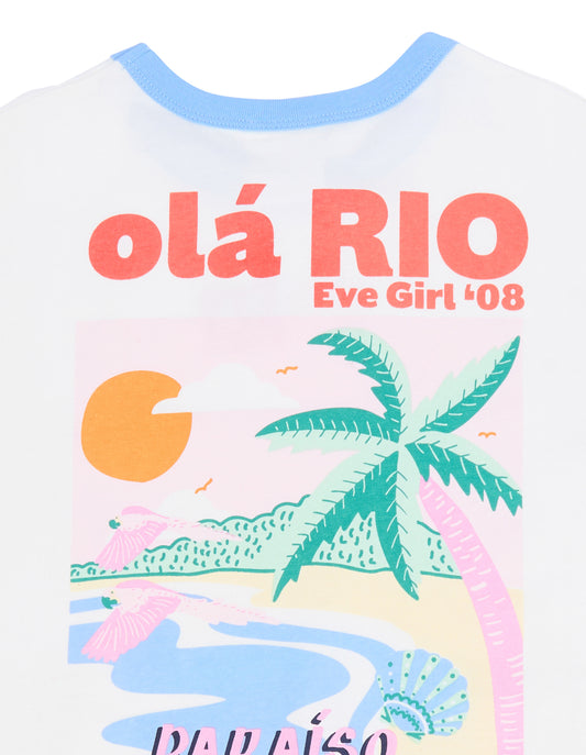 Eve Girl Vacay Ringer Tee