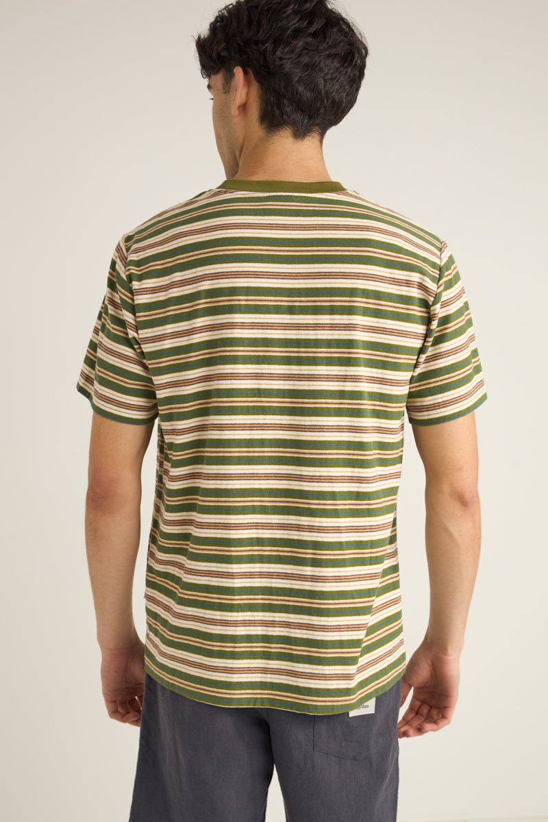 Rhythm VINTAGE STRIPE SS SHIRT